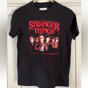 Abercrombie Kids Stranger Things Classic Black Tee Size 13/14